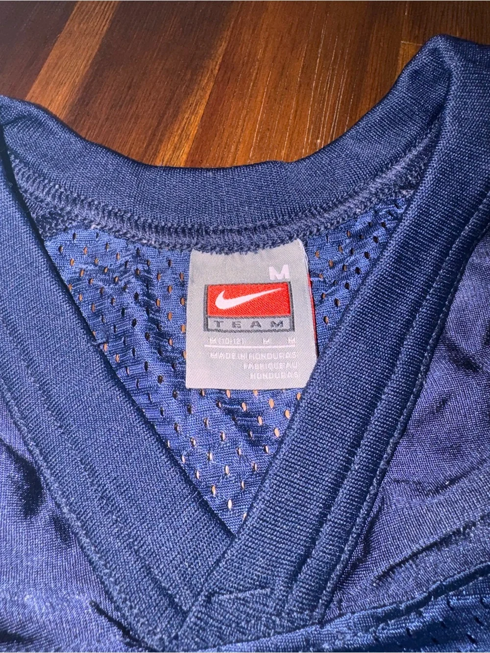 Nike Team Youth Medium Navy Mesh Football Practice Jersey